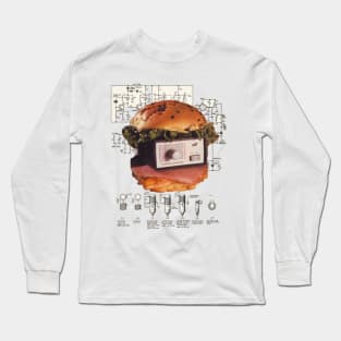 Radio burger retro Long Sleeve T-Shirt